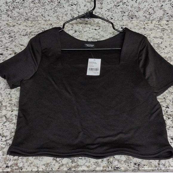 NEW Buckle BLACK Shaping & Smoothing Black Ribbed Crop Top Sz XL NWT Contour - Picture 6 of 7